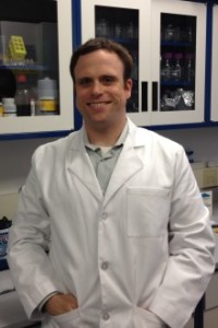 Christopher Mason in lab